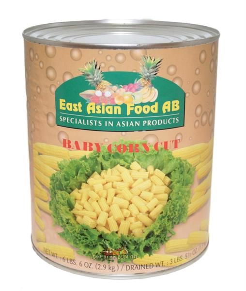 CANNED BABYCORN CUT 2,95 KG