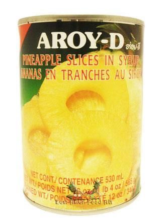 AROY-D PINEAPPLE IN SYRUP 565G