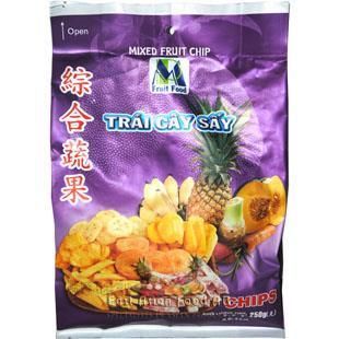 DRIED MIXED FRUIT CHIPS 250 GR