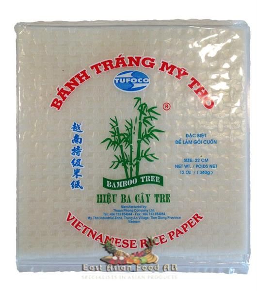 MY THO RICE PAPER 22 CM SQUARE 340 GR