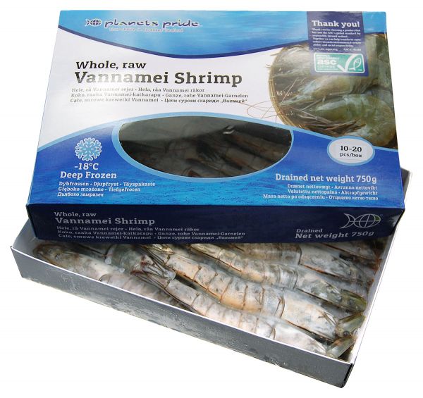 VANNAMEI SHRIMP HOSO 10/20 ASC SEMIBLOCK (750 G)