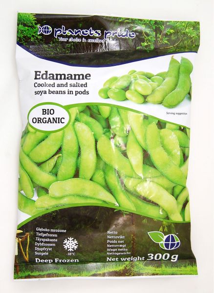 FROZEN EDAMAME BEANS WHOLE "ORGANIC"