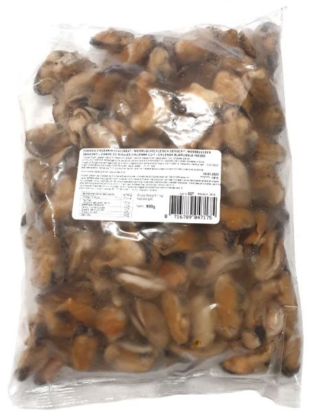 FROZEN CHILEAN MUSSEL MEAT 100/200 COOKED (3812)