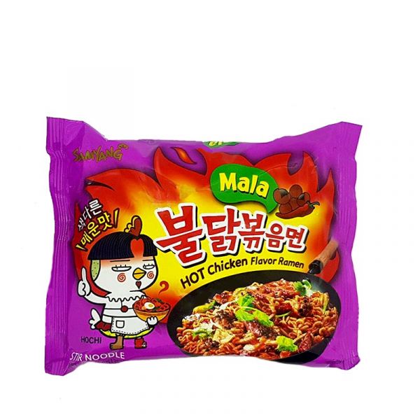 INSTANT NOODLES RAMEN 4*SPICY HOT CHICKEN MALA