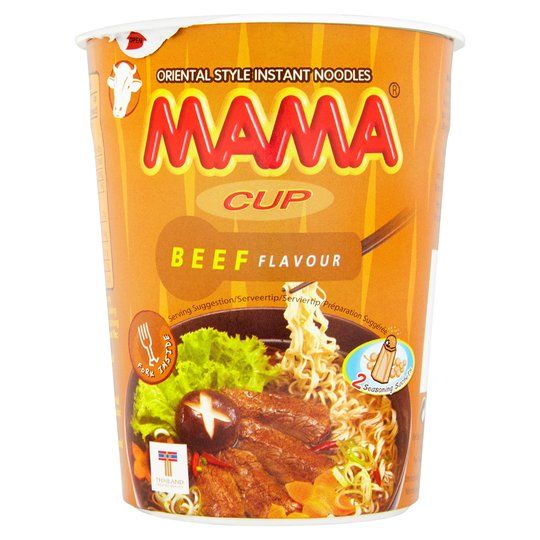 INSTANT NOODLE CUP BEEF FLAVOR