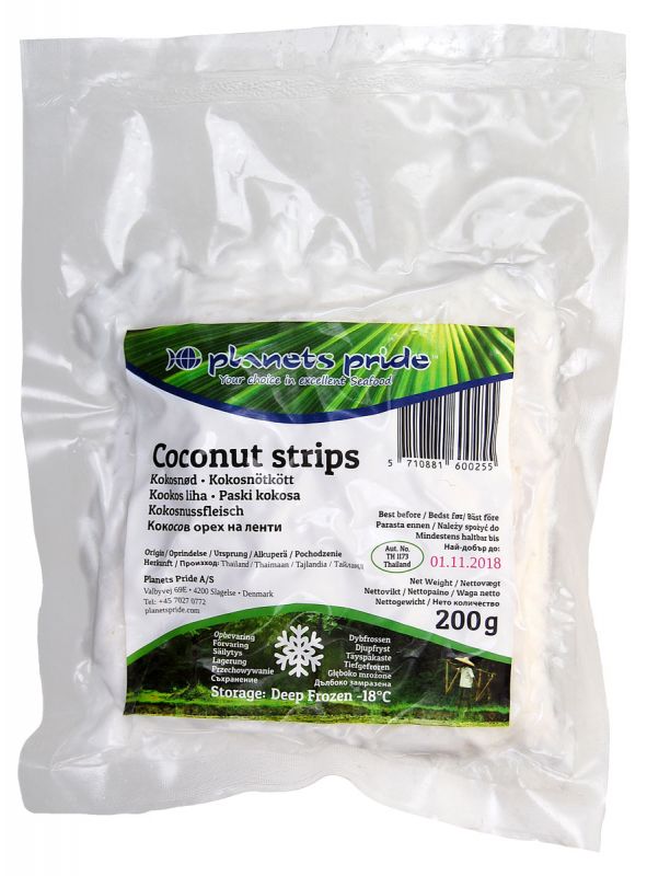 FROZEN COCONUT MEAT STRIPS